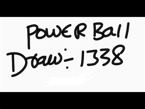 Powerball Results: Draw 1338 .